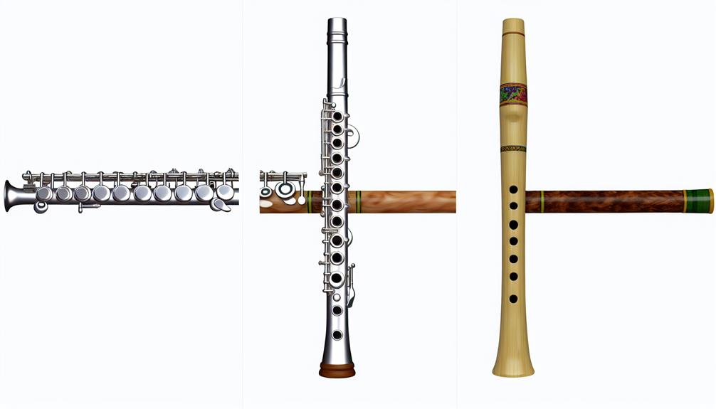 main types of flutes