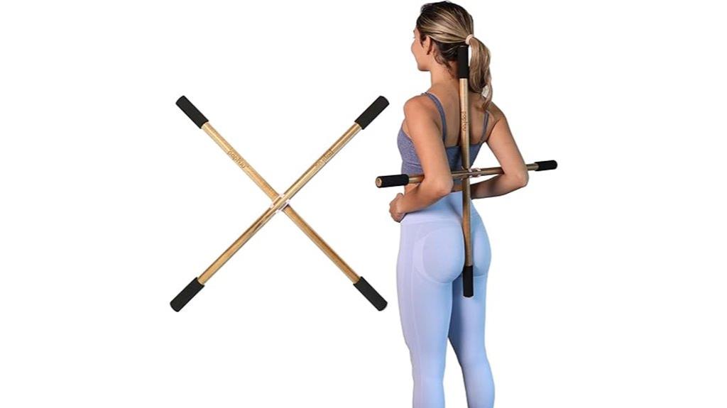 acacia wood yoga stick