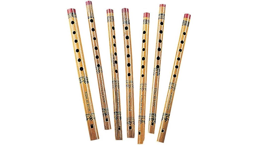 bamboo flower print flutes