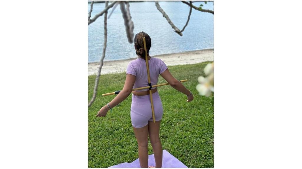 bamboo posture corrector pole