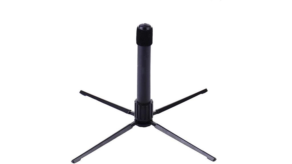 black metal flute stand