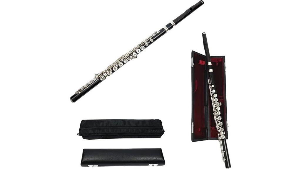 c key ebony flute