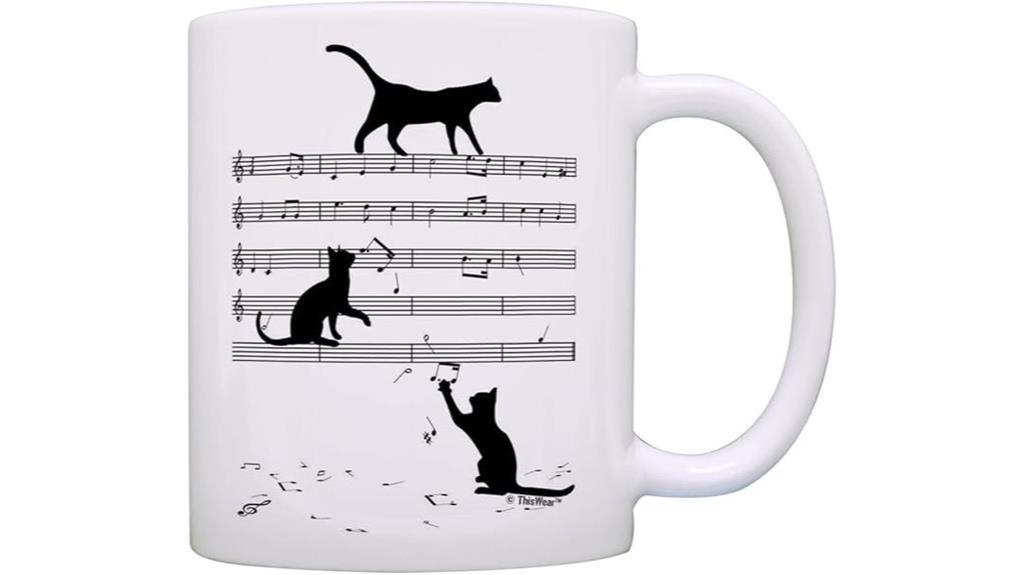 cat themed coffee mug gift