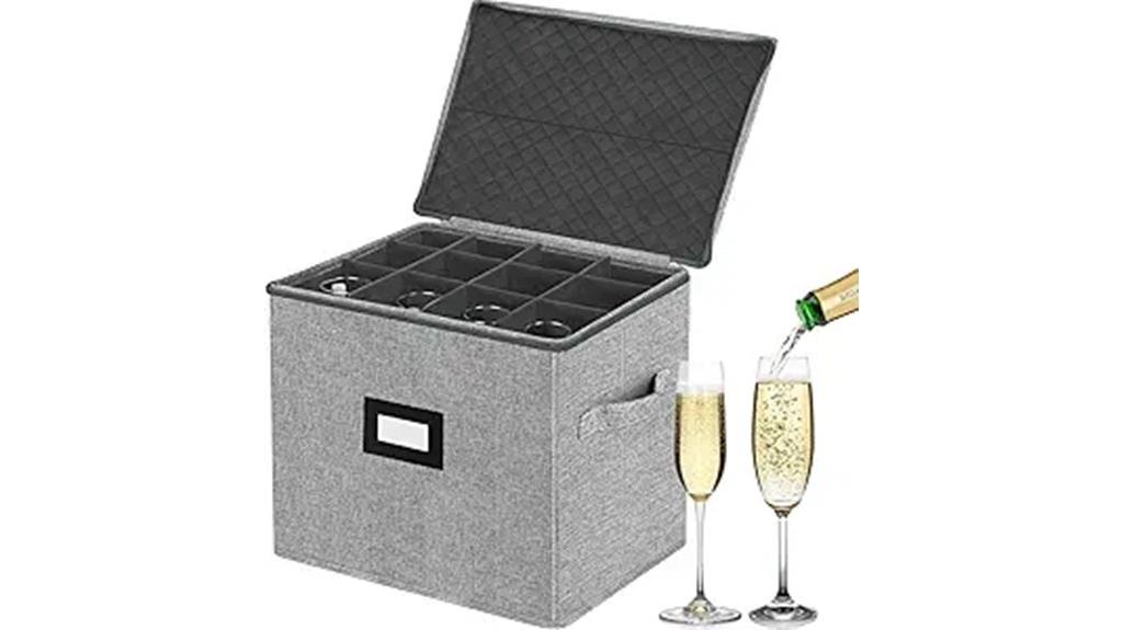 champagne flute storage box