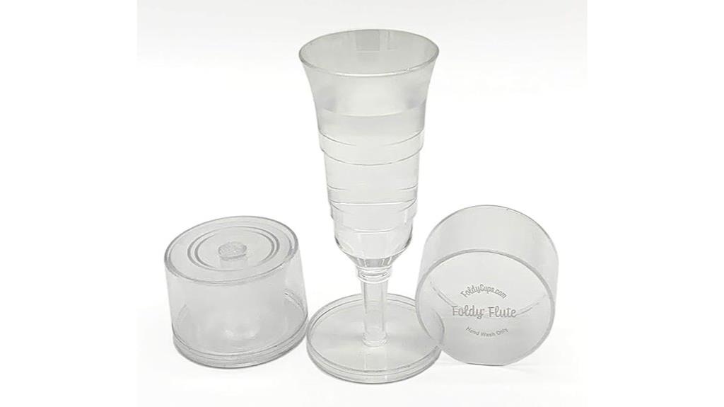 collapsible travel wine glasses