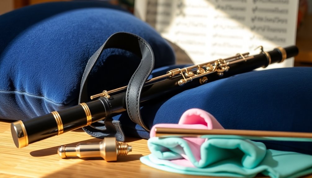 comfortable flute playing accessory