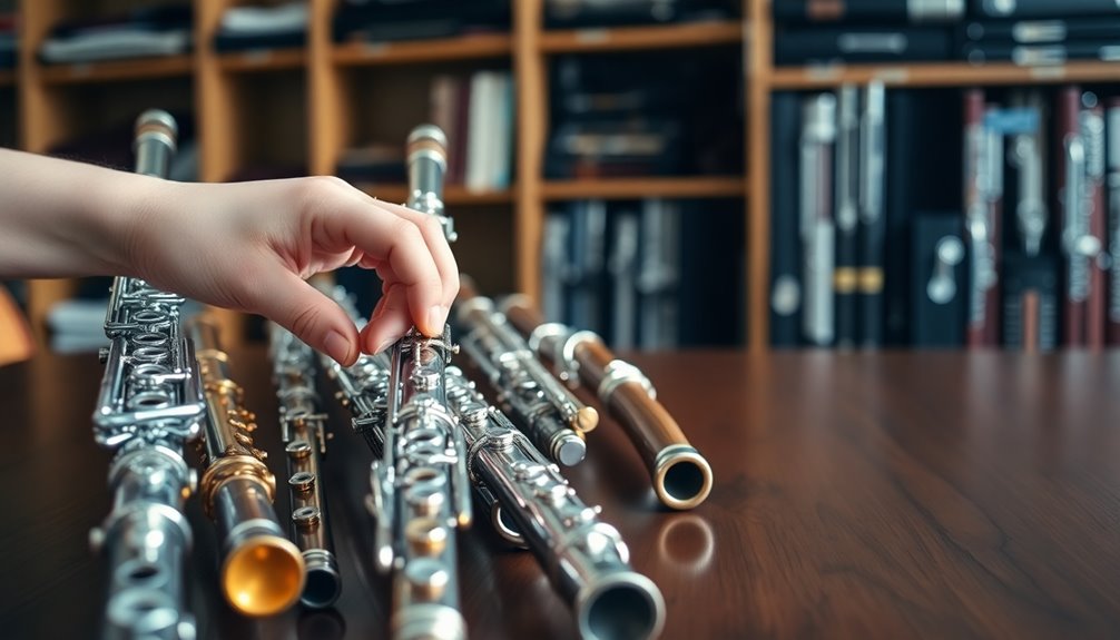 different types of flutes