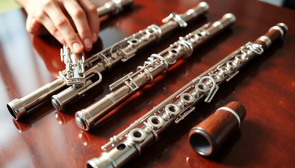 different types of flutes