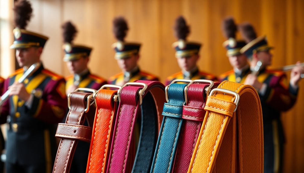 durable flute straps marching