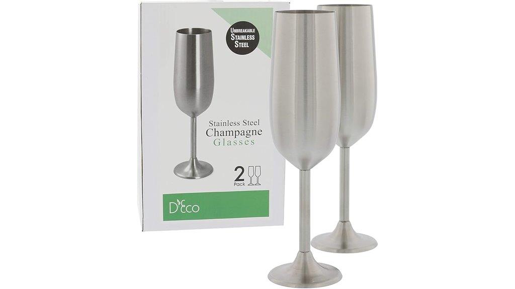 durable stainless steel flutes