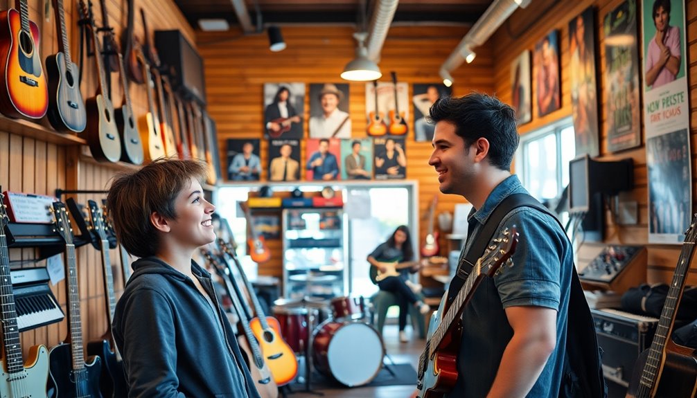 explore local music shops