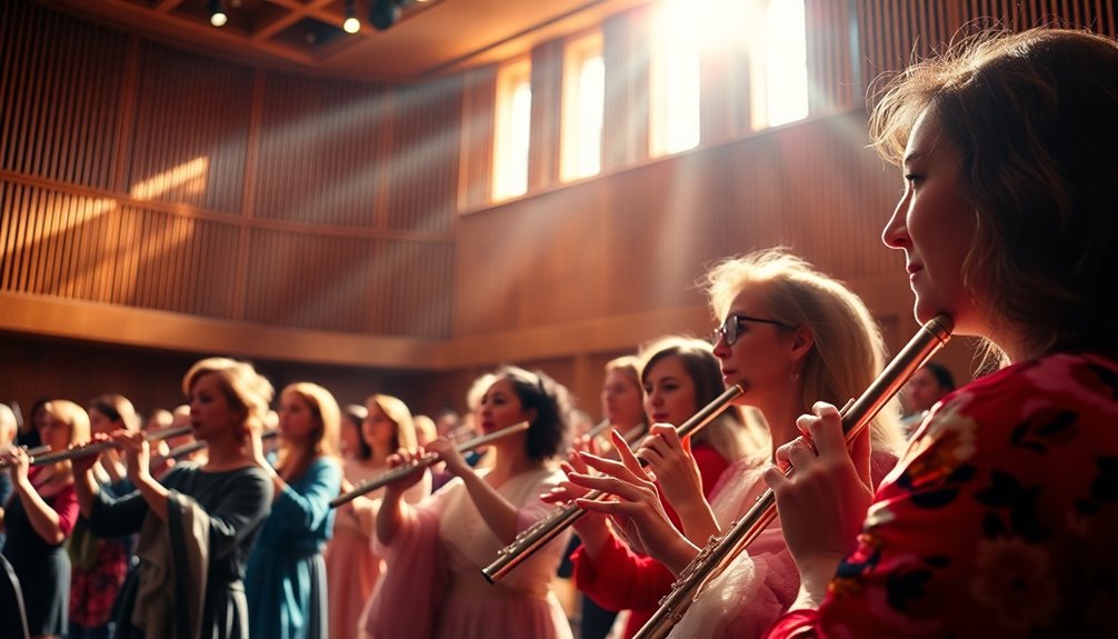 flute and strings ensemble