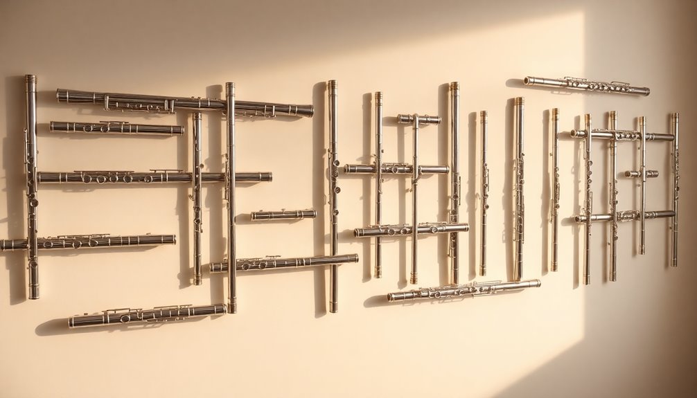 flute inspired musical wall art