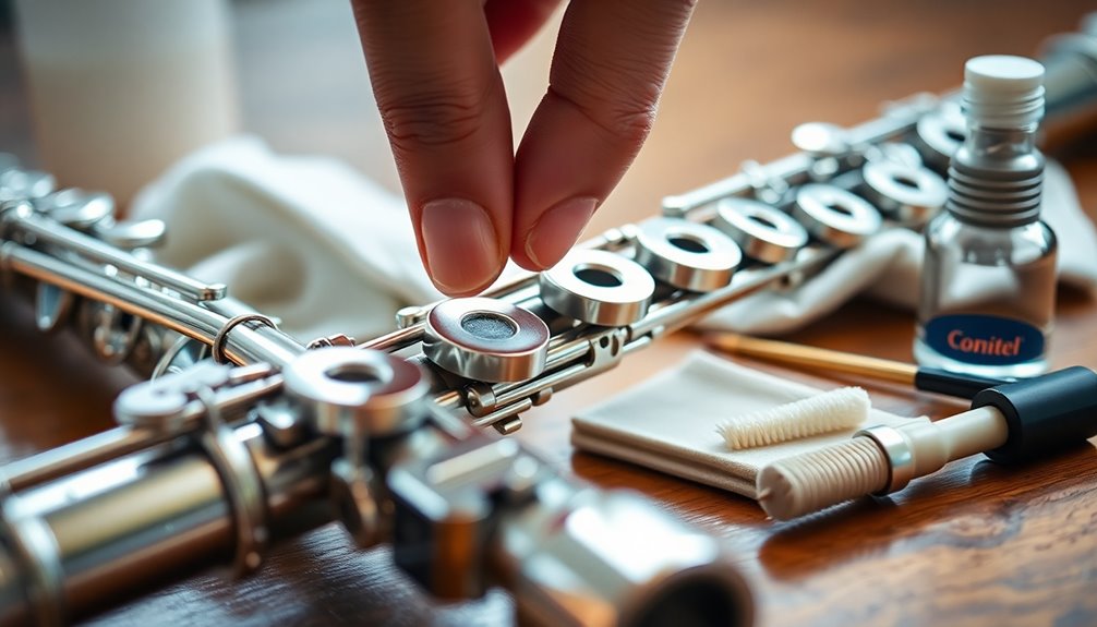 flute mechanism cleaning process