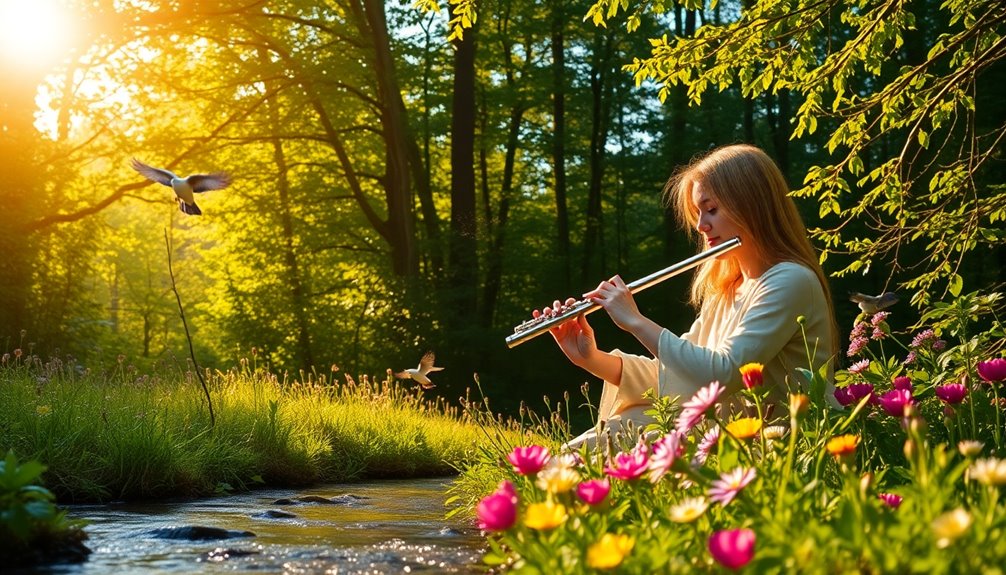 flute melodies blend with nature