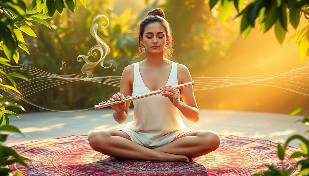 flute music enhances meditation