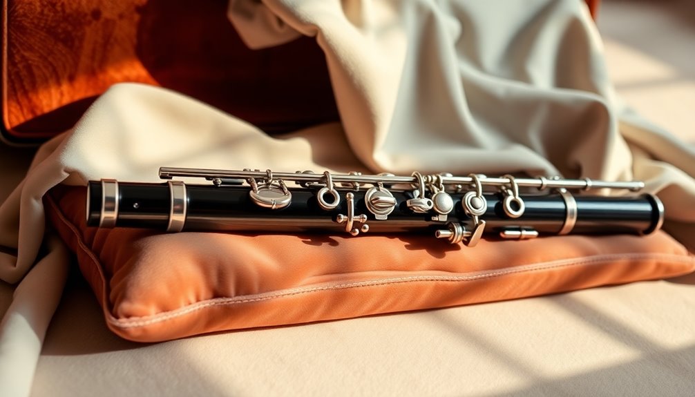 flute pillows and cloths