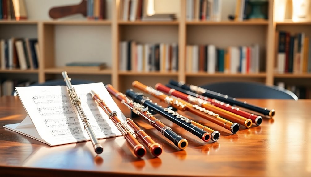 flute playing student musician