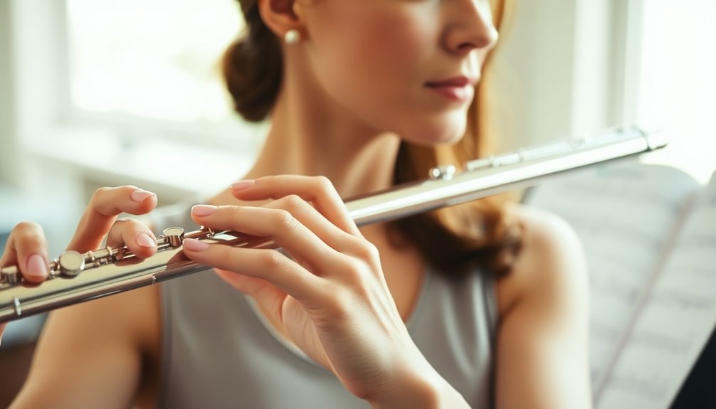 flute posture improves technique