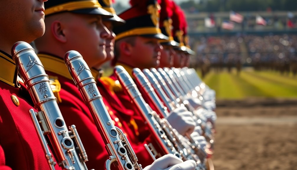 flutes enhance marching bands