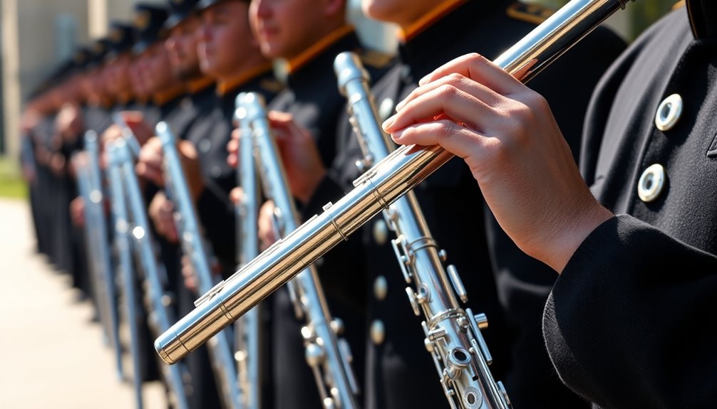 flutes enhance military ceremonies