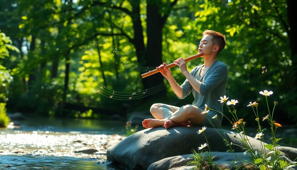 healing through flute melodies