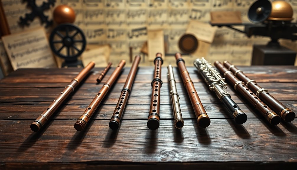 historical evolution of flutes