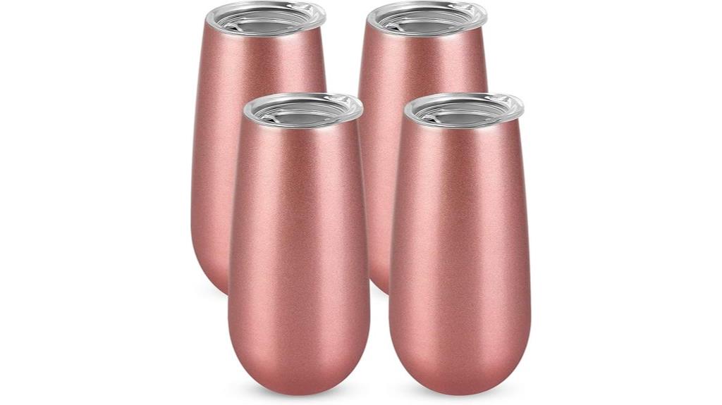 insulated champagne flute set