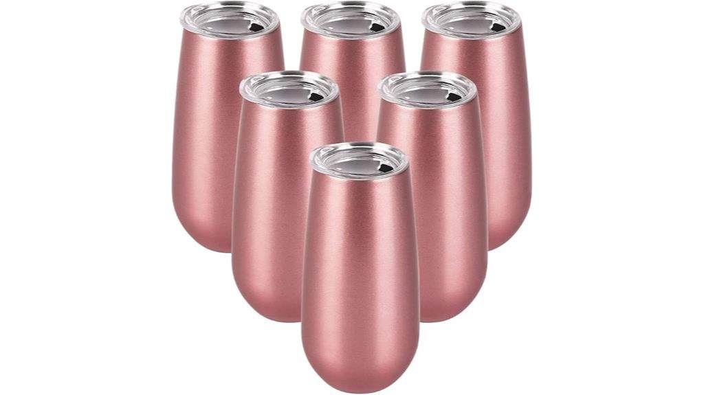 insulated champagne flute tumblers