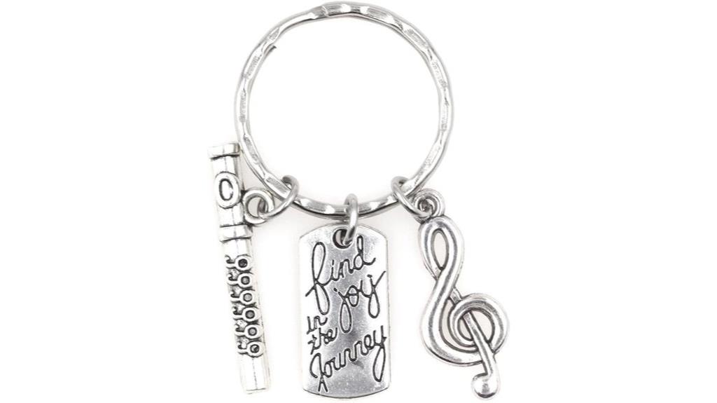 joyful journey music keychain