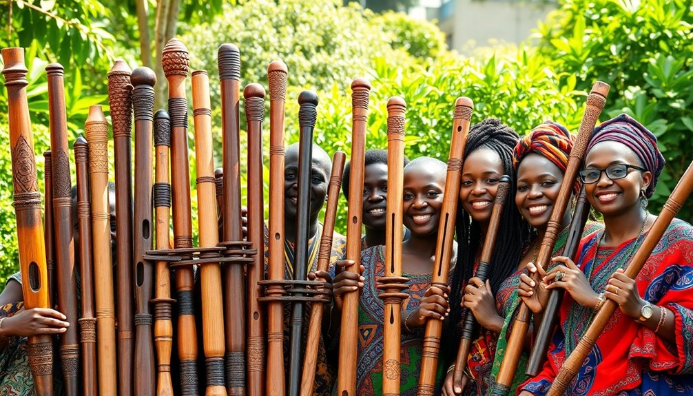 melodic african flute adaptations