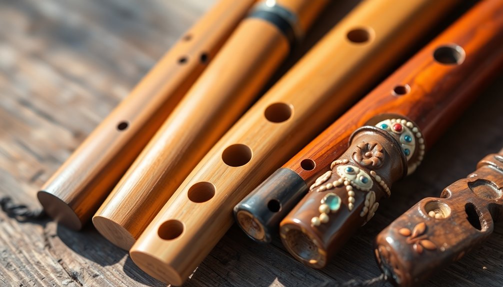 melodic wooden wind instrument