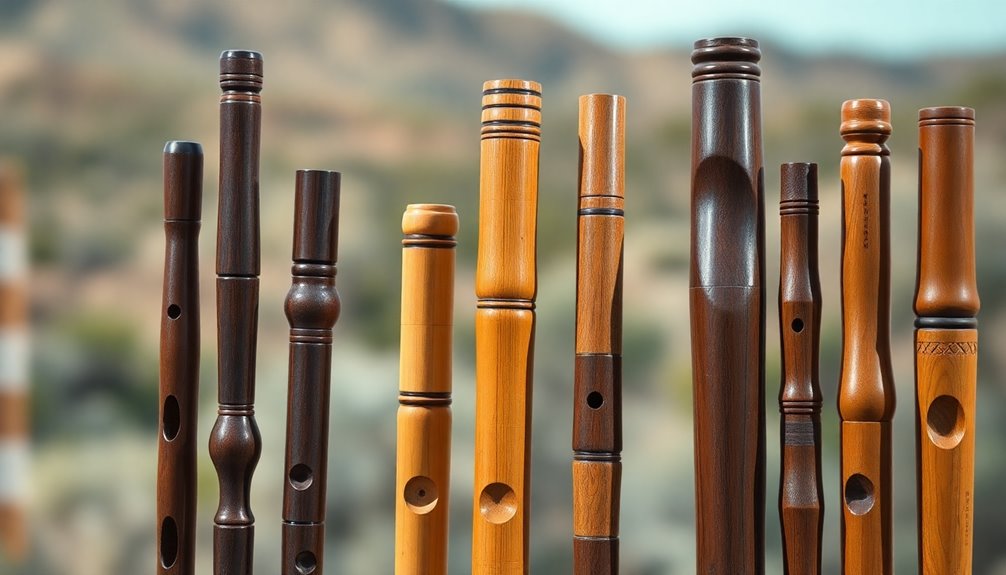 melodic wooden wind instrument