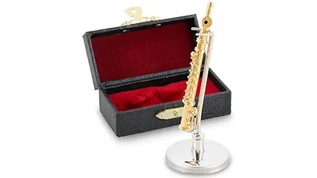 miniature flute with case