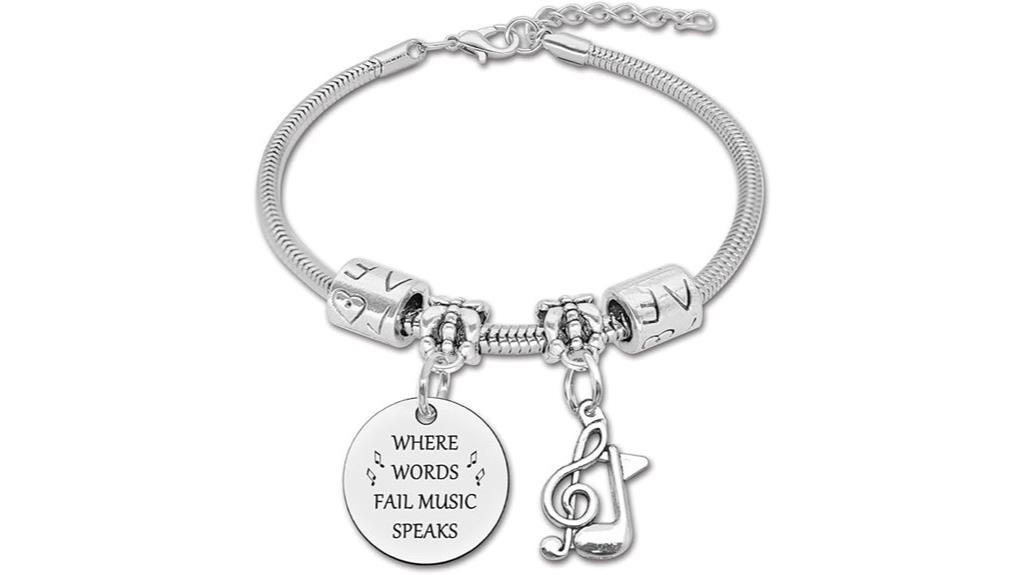 music themed bracelet for women