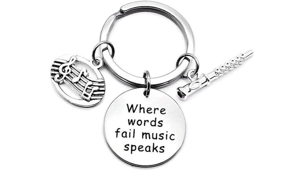 musical flute keychain gift