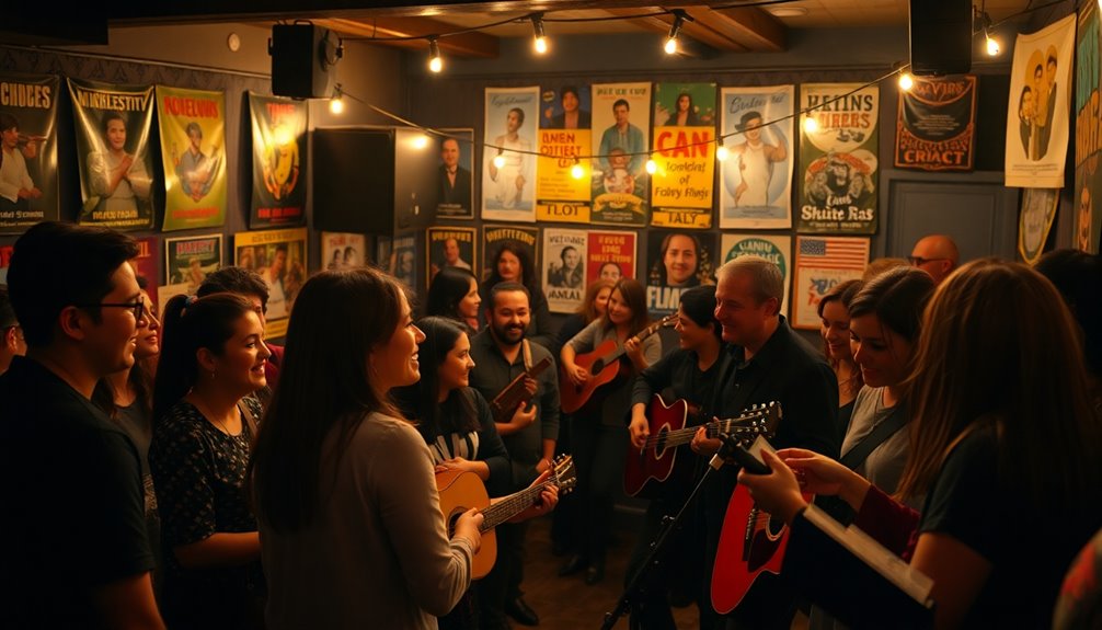 networking during performances