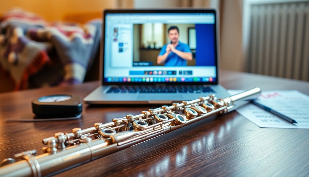 online flute instruction sessions