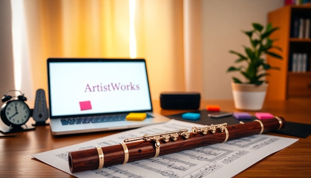 online flute lesson platform