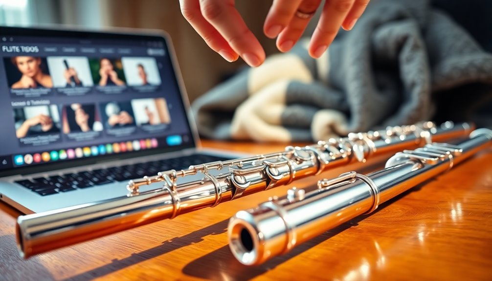 online flute tutorials available