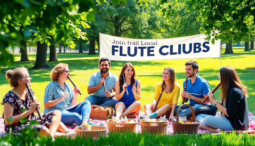 participate in flute clubs