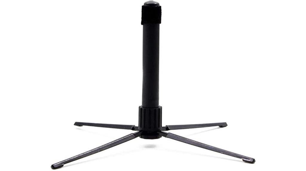 portable metal flute stand