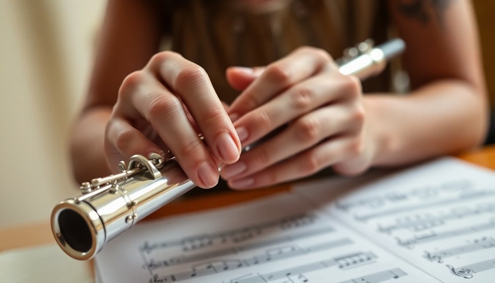 proper flute holding technique