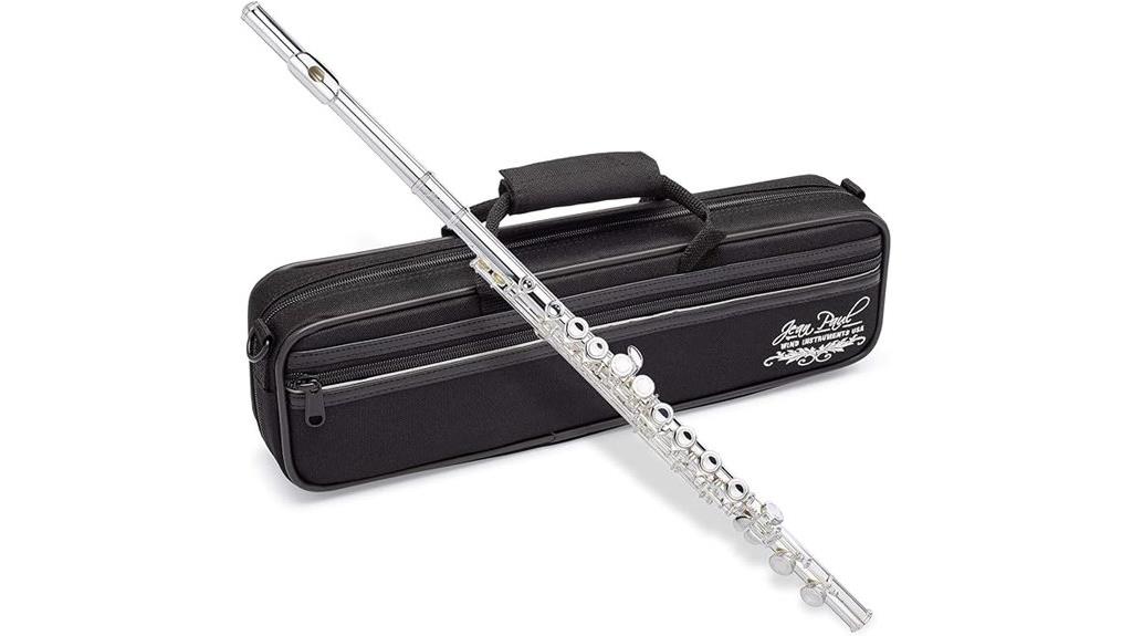 silver plated open hole flute