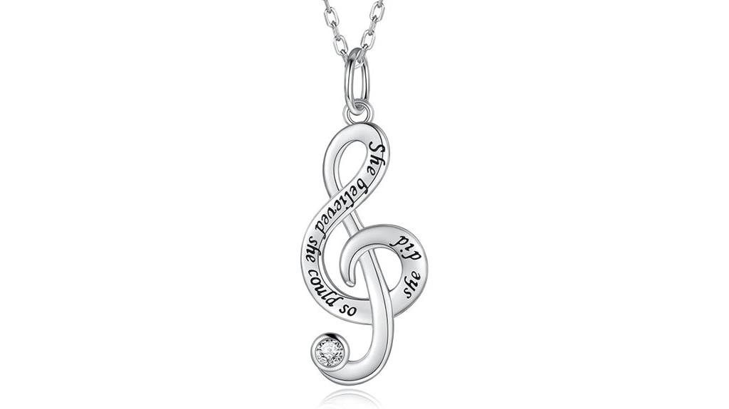 sterling silver music jewelry