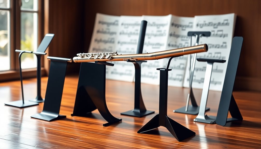 top adjustable flute stands