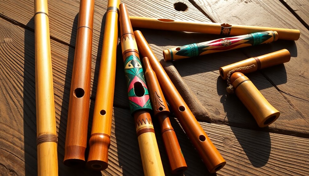 traditional wooden wind instruments