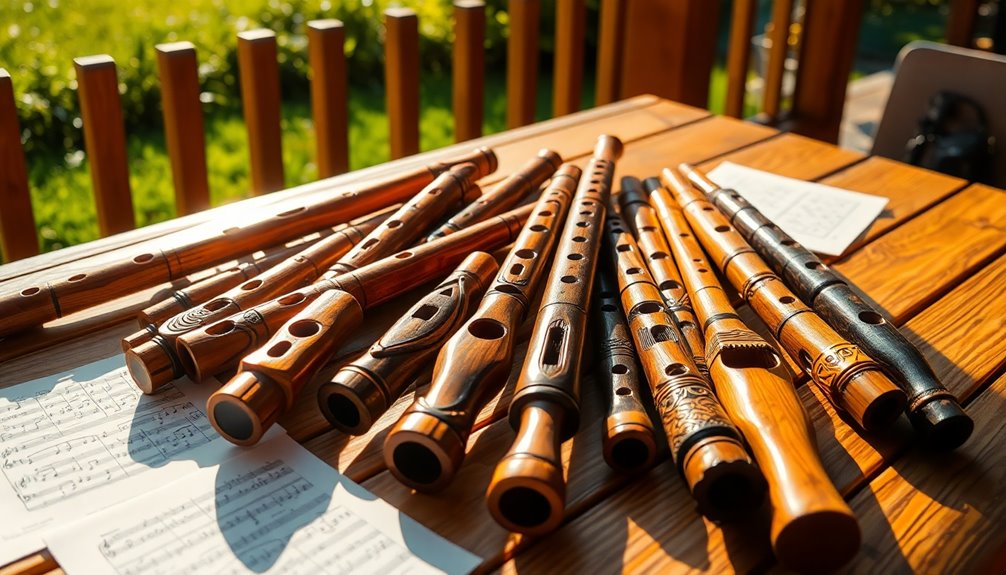 traditional wooden wind instruments