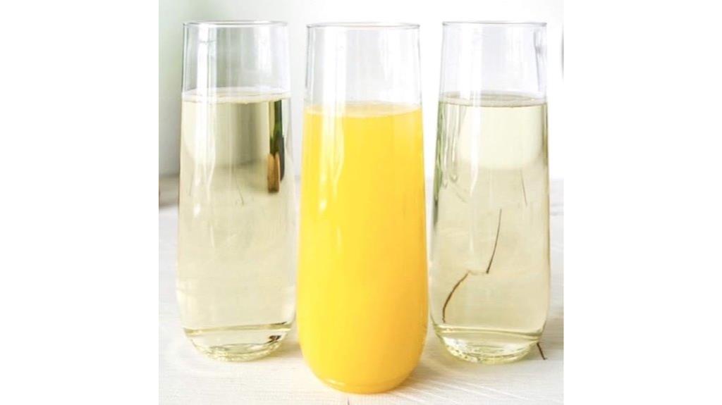 unbreakable stemless champagne flutes