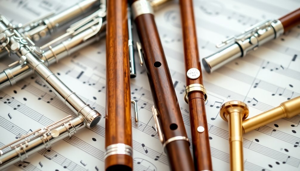 variety of flute styles